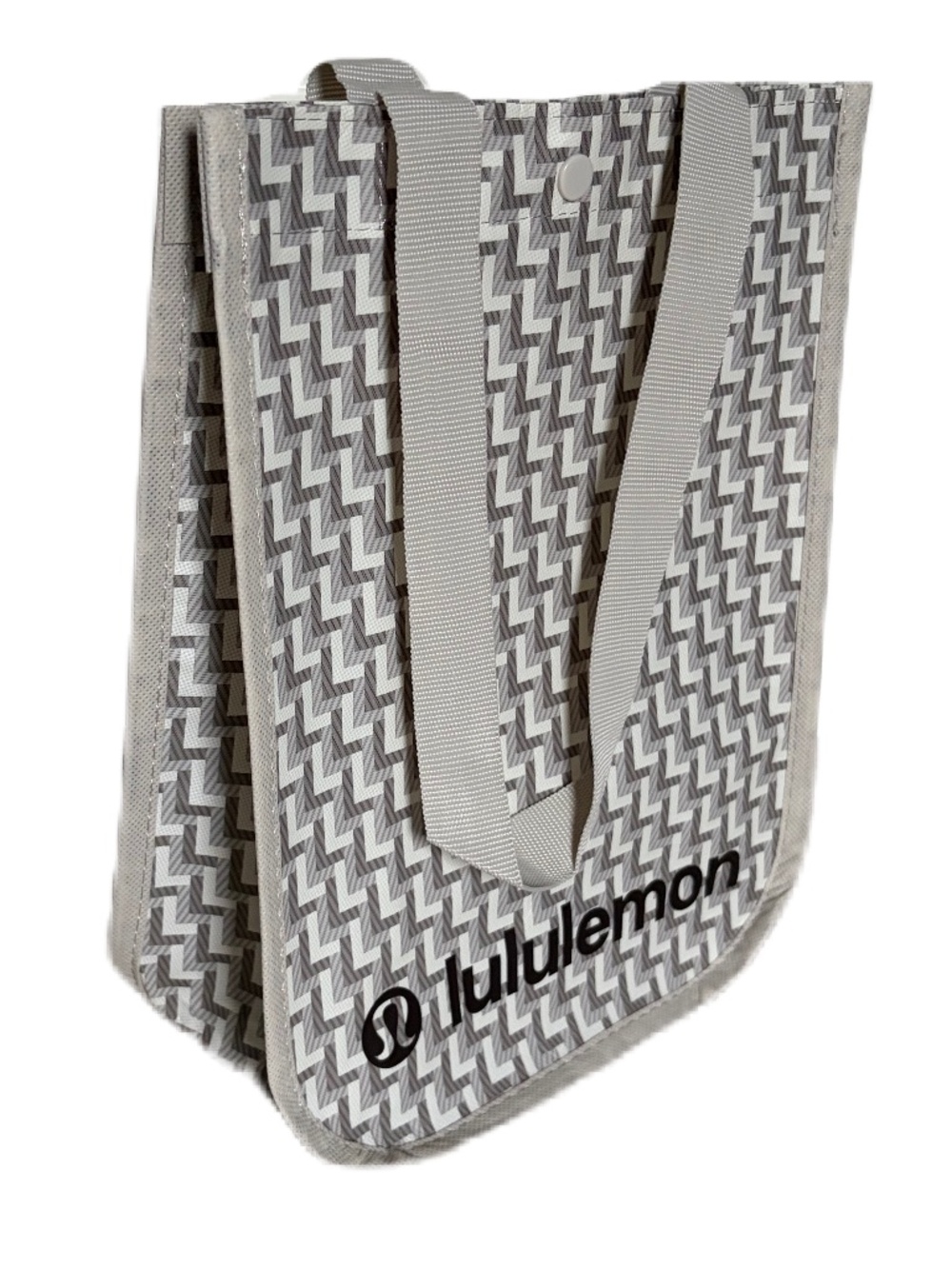 Lululemon shopping tote bag Small gray Holiday Design